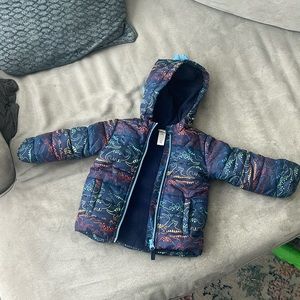 Little me toddler 18m fleece lined winter coat.